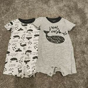 Chick Pea Baby Boys Romper Bundle Sz 3-6M